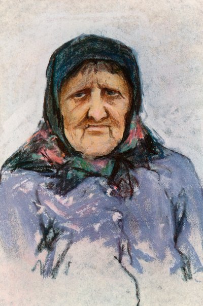 Studie av en Doukhobor-kvinne av Harold Copping
