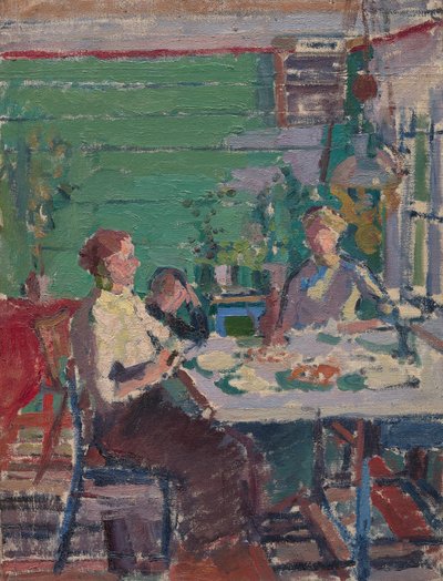 Interiørscene, muligens i Norge av Harold Gilman