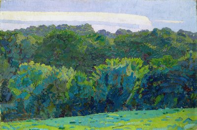 Landskap, Somerset, 1917 av Harold Gilman