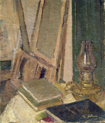 Studio interiør av Harold Gilman