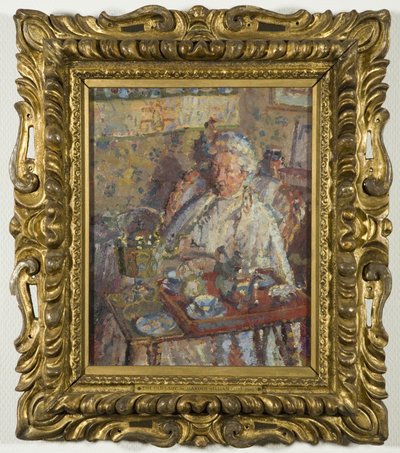 The Old Lady (olje på lerret) av Harold Gilman