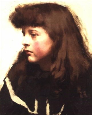 Portrett av en jente av Harold Harvey