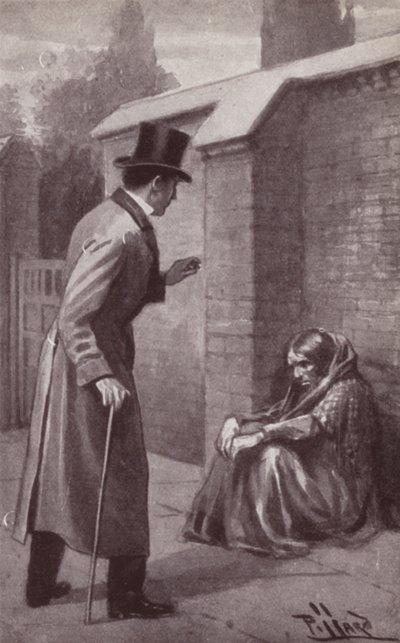 Illustrasjon for The Mystery Of Edwin Drood av Charles Dickens (litho) av Harold Hume Piffard