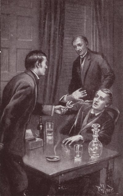 Illustrasjon for The Mystery Of Edwin Drood av Charles Dickens (litho) av Harold Hume Piffard