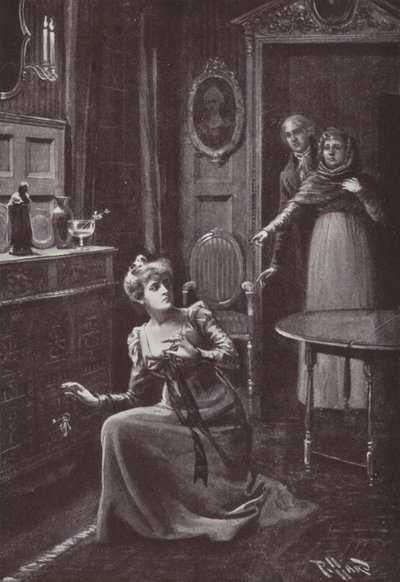 Illustrasjon for Vanity Fair av William Makepeace Thackeray (litho) av Harold Hume Piffard