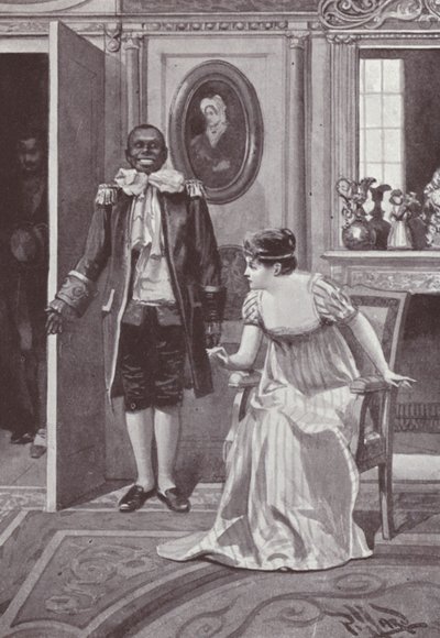 Illustrasjon for Vanity Fair av William Makepeace Thackeray (litho) av Harold Hume Piffard