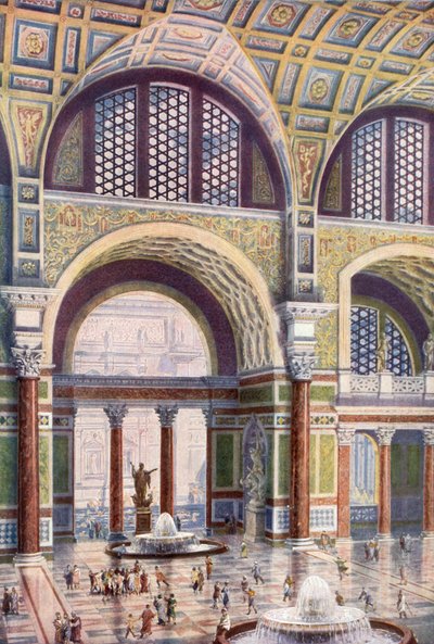 Tepidarium av Caracalla-badene i sin uberørte skjønnhet av Harold Oakley