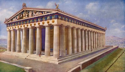 Parthenon, det skinnende Diadem of Athens og Treasure-house of Peerless Statuary av Harold Oakley
