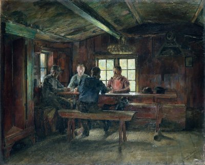 Kortspillere av Harriet Backer