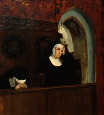 I Klosterkirken av Harriet Backer