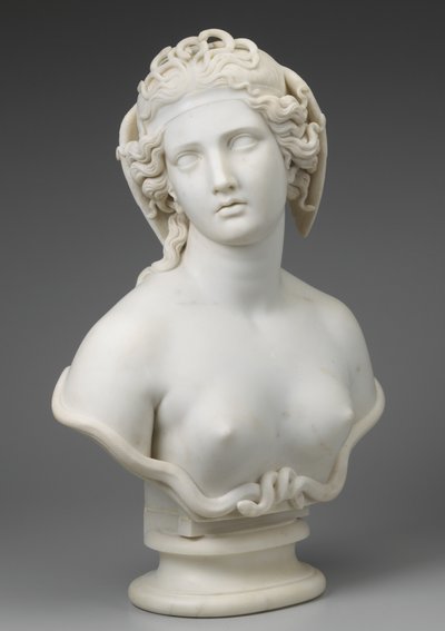 Medusa, ca. 1854 av Harriet Goodhue Hosmer