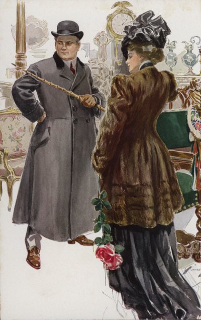 Illustrasjon for When a Man Marries av Mary Roberts Rinehart av Harrison Fisher
