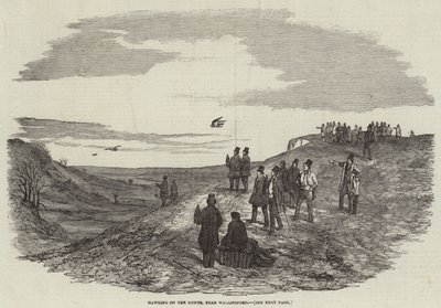 Hawking on the Downs, nær Wallingford av Harrison William Weir