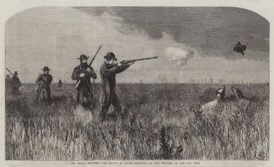 Hans kongelige høyhet prinsen av Wales skyter på præriene i det fjerne vesten av Harrison William Weir