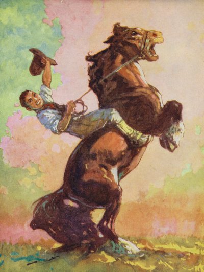 Äsops Fabeln: Das Pferd und der Hirsch von Harry (1878-1950) Rountree