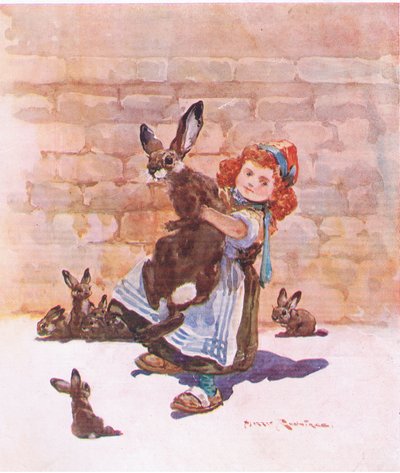 En armfull (fargelitho) av Harry Rountree