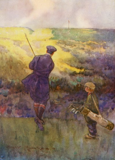 Golfplätze: Deal, das "Sandy Parlour" spielen von Harry (1878-1950) Rountree