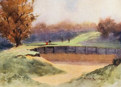Golfplätze: Northwood, "Tod oder Ruhm", das achte Loch von Harry (1878-1950) Rountree