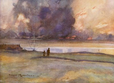Golfplätze: Porthcowl, zum achtzehnten Grün gehen von Harry (1878-1950) Rountree