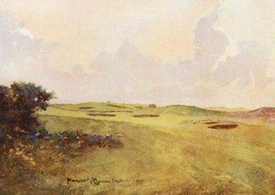 Golfplätze: Andrews, Blick zurück vom zwölften Grün von Harry (1878-1950) Rountree