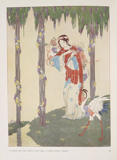 Cradle-Song. "Jeg bringer til deg, agint av dugg, en liten nydelig drøm" av Harry Clarke