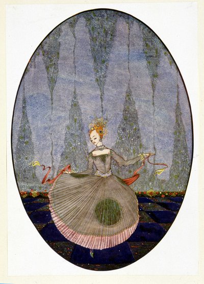Danser over gulvet som ingen ennå hadde danset - i Andersens "Den lille havfruen" av Harry Clarke