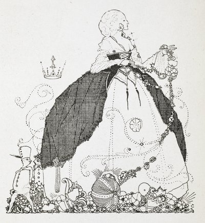 Illustrasjon til historien, 'feen'. av Harry Clarke