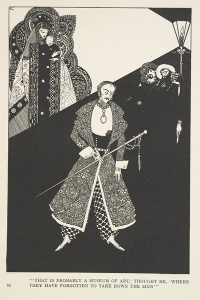 The Galoshes of Fortune. «Det er vel et kunstmuseum», tenkte han, «der de har glemt å ta ned skiltet». av Harry Clarke