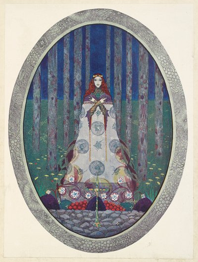 Myrkongens datter. Hun var igjen en vakker jomfru. av Harry Clarke