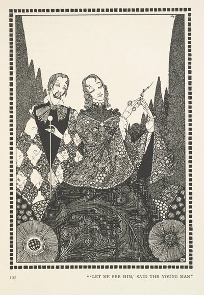 Det gamle huset. "La meg se ham," sa den unge mannen. av Harry Clarke