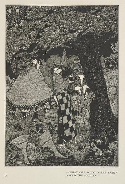 Tinder-boksen "Hva skal jeg gjøre i treet?" spurte soldaten. av Harry Clarke