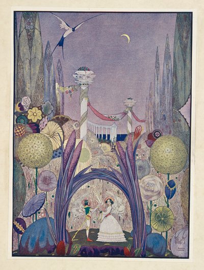 Tommelise Hun burde være dronningen av alle blomstene. av Harry Clarke