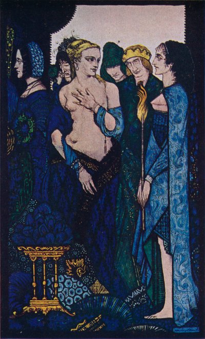 Vi kalte Lucrezia Crivelli og Titians Lady, c1910 av Harry Clarke