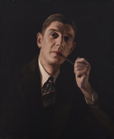 Portrett av en mann som røyker pipe av Harry Dixon