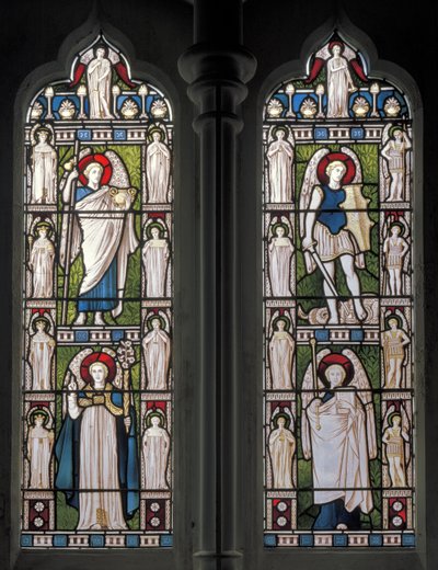 Minley, St Andrew, James Powell & Sons, Harry Ellis Wooldridge, Angels & Archangels, 1870 av Harry Ellis Wooldridge