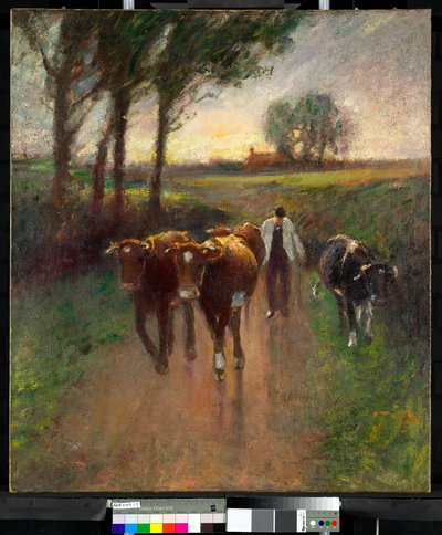 Gjeting av kyr til beite av Harry Fidler