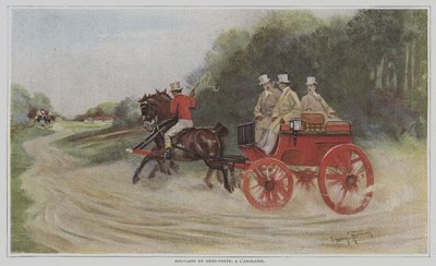 Hundevogn i Demi-poste, engelsk stil (hundevogn i engelsk stil) av Harry Finney