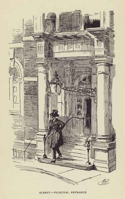 Albany, hovedinngang av Harry Furniss