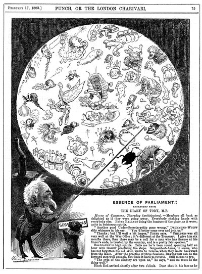 Essence of Parliament, 1883 av Harry Furniss