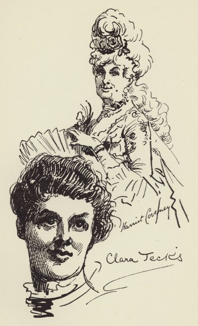 Harriet Coveney og Clara Jecks av Harry Furniss