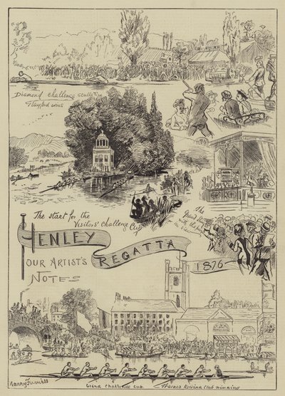 Henley Regatta, 1876 av Harry Furniss