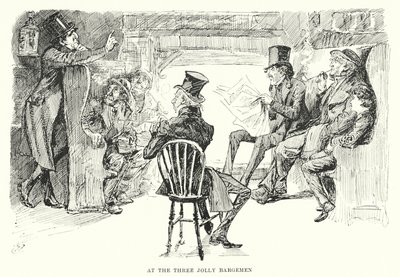 Illustrasjon for store forventninger av Charles Dickens (litho) av Harry Furniss
