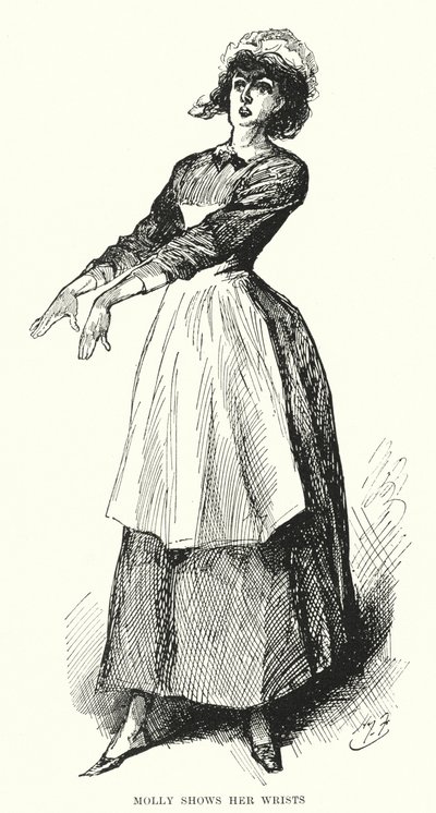 Illustrasjon for store forventninger av Charles Dickens (litho) av Harry Furniss