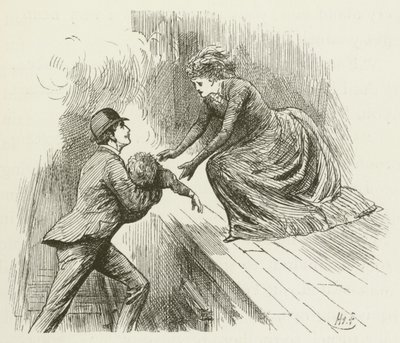 Illustrasjon for Sylvie og Bruno av Lewis Carroll av Harry Furniss