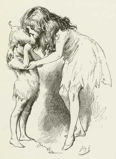 Illustrasjon for Sylvie og Bruno av Lewis Carroll av Harry Furniss