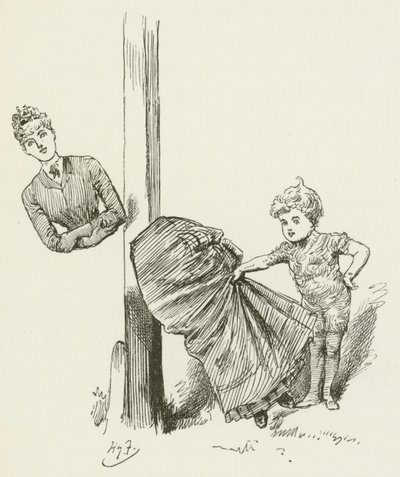 Illustrasjon for Sylvie og Bruno av Lewis Carroll av Harry Furniss