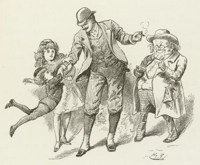 Illustrasjon for Sylvie og Bruno av Lewis Carroll av Harry Furniss