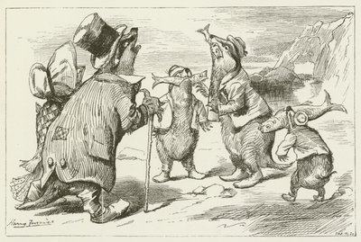 Illustrasjon for Sylvie og Bruno av Lewis Carroll av Harry Furniss