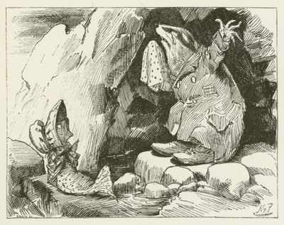 Illustrasjon for Sylvie og Bruno av Lewis Carroll av Harry Furniss