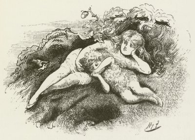 Illustrasjon for Sylvie og Bruno av Lewis Carroll av Harry Furniss